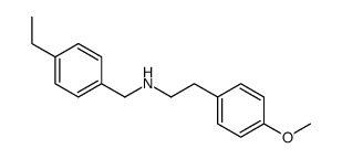 N-[(4-ethylphenyl)methyl]-2-(4-methoxyphenyl)ethanamine结构式