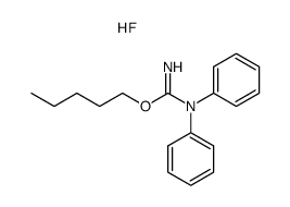 2-pentyl-1,1-diphenyl-isourea, hydrofluoride Structure