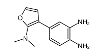 4-[2-(dimethylamino)furan-3-yl]benzene-1,2-diamine结构式