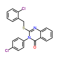 2-[(2-Chlorobenzyl)sulfanyl]-3-(4-chlorophenyl)-4(3H)-quinazolinone Structure