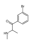 1-(3-bromophenyl)-2-(methylamino)propan-1-one结构式