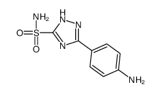 3-(4-aminophenyl)-1H-1,2,4-triazole-5-sulfonamide结构式