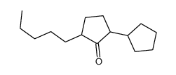 2-cyclopentyl-5-pentylcyclopentan-1-one结构式