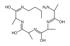 (2S)-2-amino-N-[(2S)-1-[[(2S)-1-[[(2S)-1-(butylamino)-1-oxopropan-2-yl]amino]-1-oxopropan-2-yl]amino]-1-oxopropan-2-yl]propanamide结构式