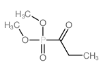 Phosphonic acid, P-(1-oxopropyl)-, dimethylester Structure