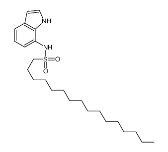 N-1H-indol-7-ylhexadecane-1-sulphonamide Structure