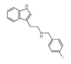 (4-FLUORO-BENZYL)-[2-(1 H-INDOL-3-YL)-ETHYL]-AMINE结构式