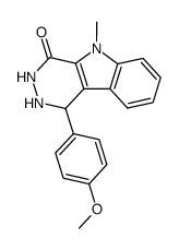 1-(4-methoxy-phenyl)-5-methyl-1,2,3,5-tetrahydro-pyridazino[4,5-b]-indol-4-one Structure