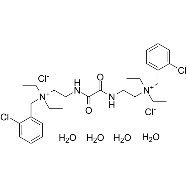 2,2'-[(1,2-Dioxo-1,2-ethanediyl)diimino]bis[N-(2-chlorobenzyl)-N, N-diethylethanaminium] dichloride结构式