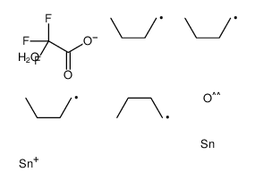 dibutyl-[dibutyl-(2,2,2-trifluoroacetyl)oxystannyl]oxytin,hydrate Structure