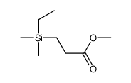 methyl 3-[ethyl(dimethyl)silyl]propanoate Structure