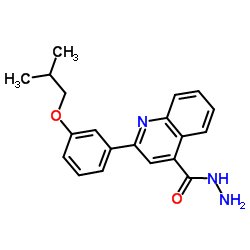 2-(3-Isobutoxyphenyl)-4-quinolinecarbohydrazide结构式