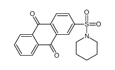 2-piperidin-1-ylsulfonylanthracene-9,10-dione Structure