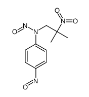 N-(2-methyl-2-nitropropyl)-N-(4-nitrosophenyl)nitrous amide结构式