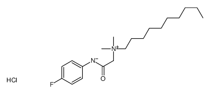 decyl[2-[(4-fluorophenyl)amino]-2-oxoethyl]dimethylammonium chloride结构式