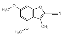 2-Benzofurancarbonitrile,4,6-dimethoxy-3-methyl-结构式
