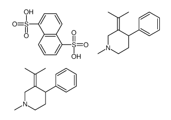 1-methyl-4-phenyl-3-propan-2-ylidenepiperidine,naphthalene-1,5-disulfonic acid结构式