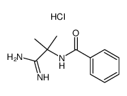 N-(1-amino-1-imino-2-methylpropan-2-yl)benzamide hydrochloride结构式
