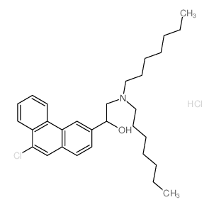 1-(9-chlorophenanthren-3-yl)-2-(diheptylamino)ethanol structure