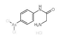 2-amino-N-(4-dichloroarsanylphenyl)acetamide Structure