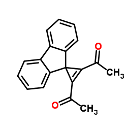 1,1'-Spiro[cycloprop-2-ene-1,9'-fluorene]-2,3-diyldiethanone Structure