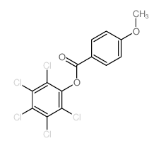 (2,3,4,5,6-pentachlorophenyl) 4-methoxybenzoate结构式