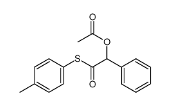 S-(p-Tolyl)-2-acetoxy-2-phenylthioacetat结构式