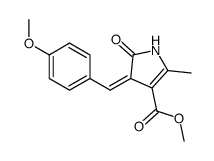 methyl 4-[(4-methoxyphenyl)methylidene]-2-methyl-5-oxo-1H-pyrrole-3-carboxylate Structure