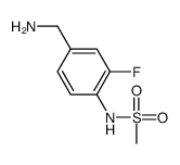 3-fluoro-4-(Methylsulfonylamino)benzylamine structure