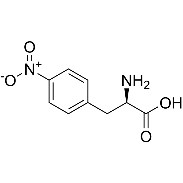 4-硝基-D-苯丙氨酸结构式