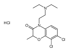 2-(7,8-dichloro-2-methyl-3-oxo-1,4-benzoxazin-4-yl)ethyl-diethylazanium,chloride结构式