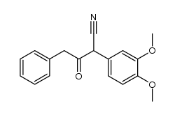 α-phenacetyl-3,4-dimethoxyphenylacetonitrile结构式