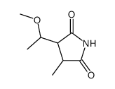3-(1-Methoxyethyl)-4-methyl-2,5-pyrrolidinedione结构式