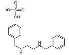 N,N'-dibenzylethane-1,2-diamine,sulfuric acid结构式