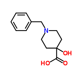 1-benzyl-4-hydroxypiperidine-4-carboxylic acid Structure