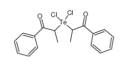 2,2'-(dichloro-l4-tellanediyl)bis(1-phenylpropan-1-one) Structure