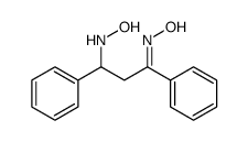 N-[3-(hydroxyamino)-1,3-diphenylpropylidene]hydroxylamine结构式