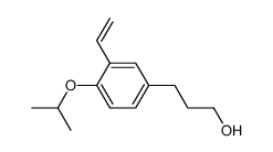 3-(4-isopropoxy-3-vinyl-phenyl)propan-1-ol结构式