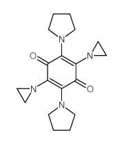 2,5-Cyclohexadiene-1,4-dione, 2,5-bis (1-aziridinyl)-3, 6-di-1-pyrrolidinyl- picture