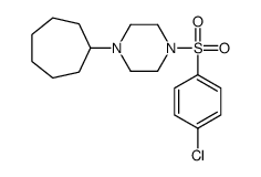 1-(4-chlorophenyl)sulfonyl-4-cycloheptylpiperazine Structure