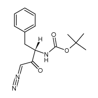 Boc-L-Phe-CHN2 structure