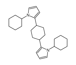 1-cyclohexyl-2-[4-(1-cyclohexylpyrrol-2-yl)cyclohexyl]pyrrole Structure