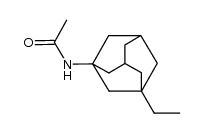 N-acetyl-3-ethyl-1-aminoadamantane Structure