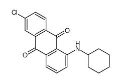 6-chloro-1-(cyclohexylamino)anthracene-9,10-dione Structure