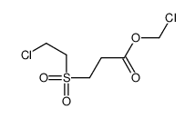 chloromethyl 3-(2-chloroethylsulfonyl)propanoate Structure
