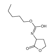 pentyl N-(2-oxooxolan-3-yl)carbamate结构式