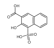 1-sulfo-2-hydroxy-3-naphthoic acid结构式