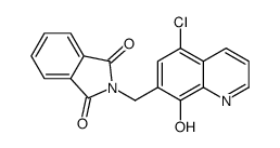 2-[(5-chloro-8-hydroxyquinolin-7-yl)methyl]isoindole-1,3-dione Structure