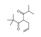 2,2,6-trimethyl-4-prop-2-enylheptane-3,5-dione结构式