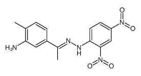 1-(3-amino-4-methyl-phenyl)-ethanone-(2,4-dinitro-phenylhydrazone) Structure